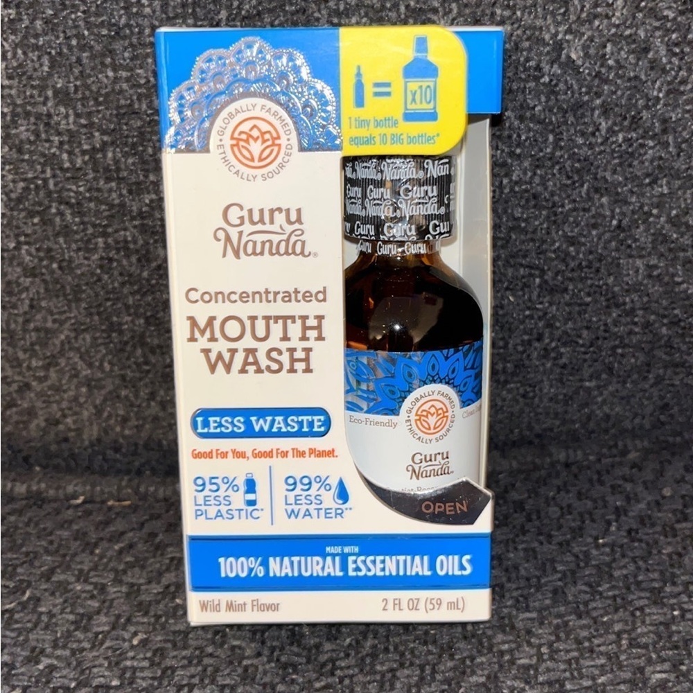 GURUNANDA CONCENTRATED MOUTHWASH GURU NANDA TIK TOK NEW HTF POSHMOMMA